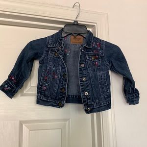 Oshkosh girls embroidered Jean jacket size 2-3T